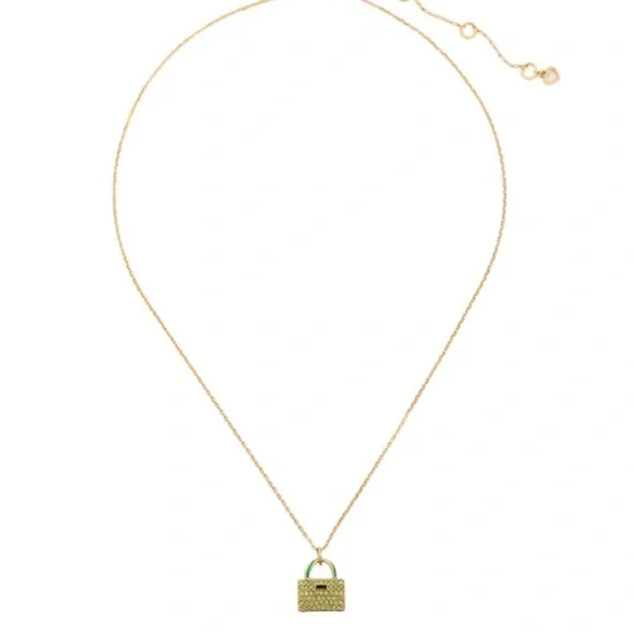 NWT KATE SPADE: Sweet Treasures Mini Purse Pendant Necklace 💚 - Picture 9 of 9